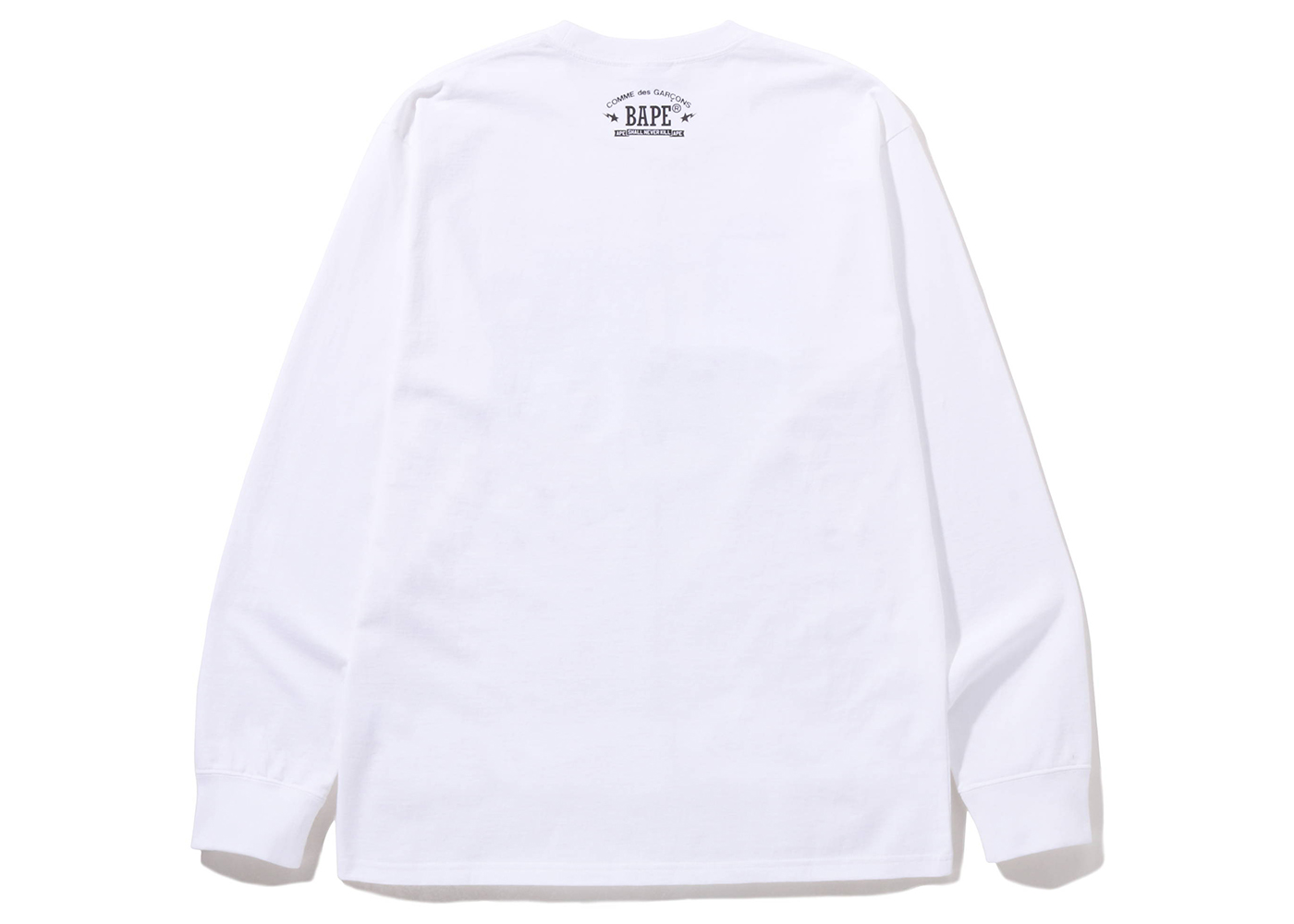 BAPE x Comme des Garcons Osaka L/S T-Shirt White Red Men's - FW22 - US