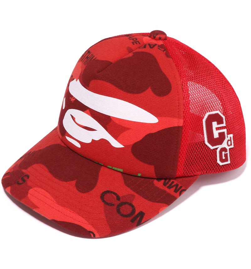 BAPE x Comme des Garcons Osaka Mesh Cap Red FW22 US