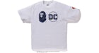 BAPE x DC Superman Apehead DC Logo Tee Blanco/Azul marino