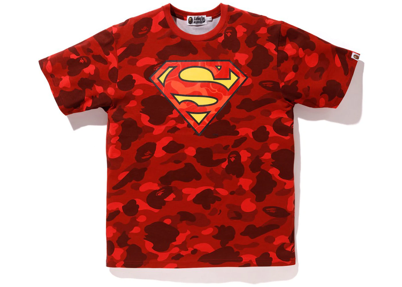 Bape X Dc Superman Color Camo Tee Red Fw Bape X Dc Superman Color Camo Tee Red Fw