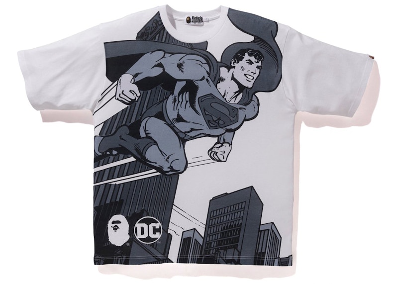 BAPE x DC Superman Relaxed Tee White Men's - FW20 - US