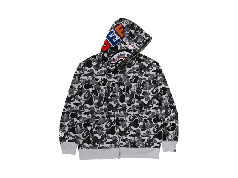 トップス BAPE DEF JAM CAMO SHARK FULL ZIP HOODIE BAPE x Def Jam Camo Shark Relaxed Fit Full Zip Hoodie (FW25) Black