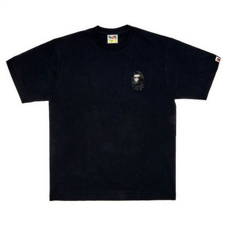 BAPE x Dover Street Market Special Camo Swarovski Ape Head T-Shirt ...