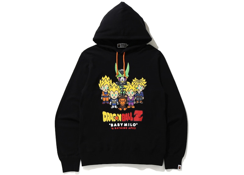 BAPE x Dragon Ball Z Baby Milo Super Saiyan Cell Pullover Hoodie Black Men s SS20 US