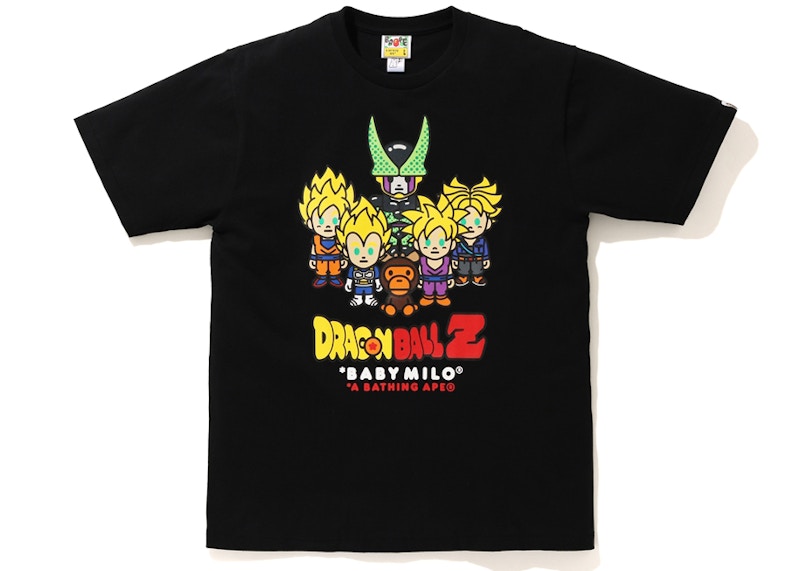 BAPE x Dragon Ball Z Baby Milo Super Saiyan & Cell Tee Black