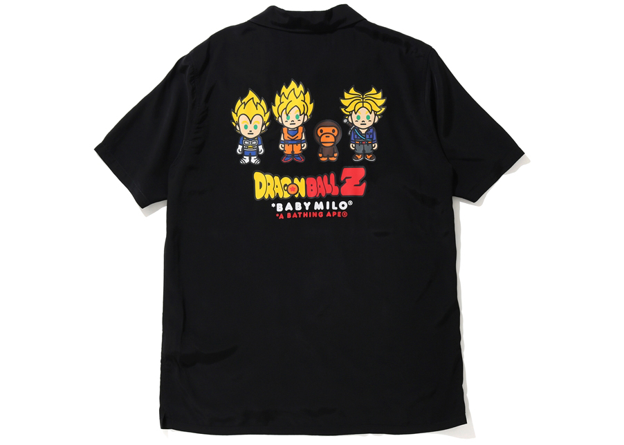 BAPE x Dragon Ball Z Baby Milo Super Saiyan S/S Shirt Black