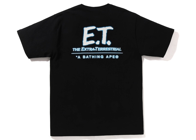 BAPE x E.T. Ape Head Tee Black GID Men's - FW22 - US