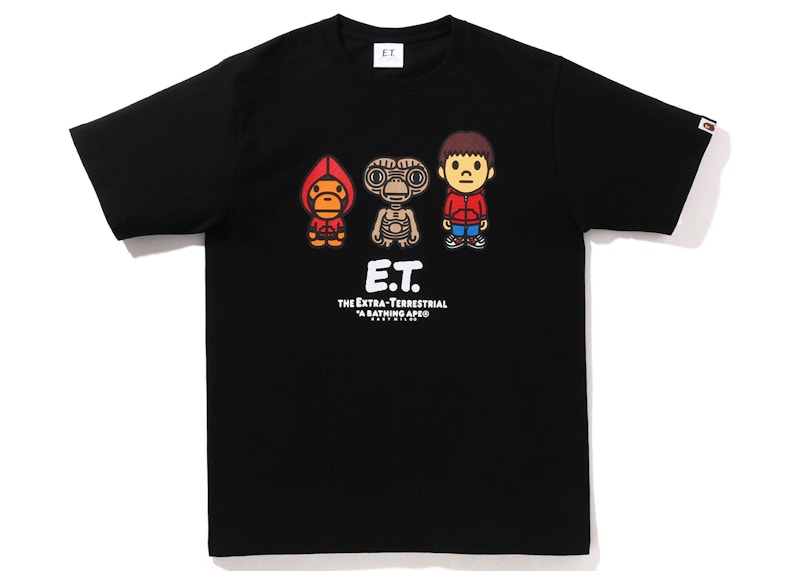 BAPE x E.T. Baby Milo Tee Black Men's - FW22 - US