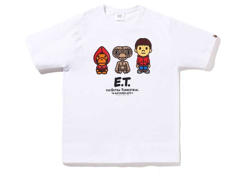 BAPE x E.T. Baby Milo Tee White Men's - FW22 - US