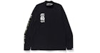 BAPE x F1 Mock Neck Camiseta de Manga Larga Negro
