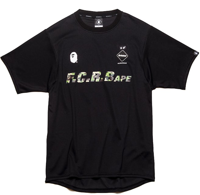 Bape x FCRB fcrbapeコラボ tシャツ 黒Sトップス