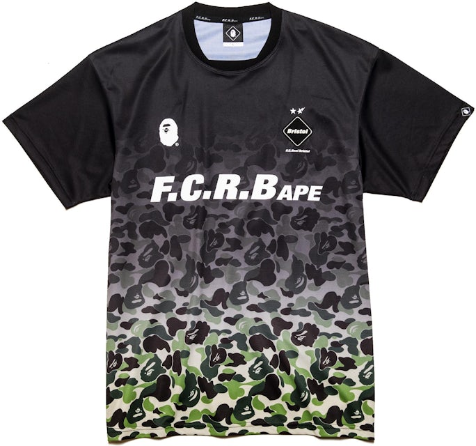 Tシャツ/カットソー(半袖/袖なし)BAPE x F.C.R.B. Game Shirt Black ...