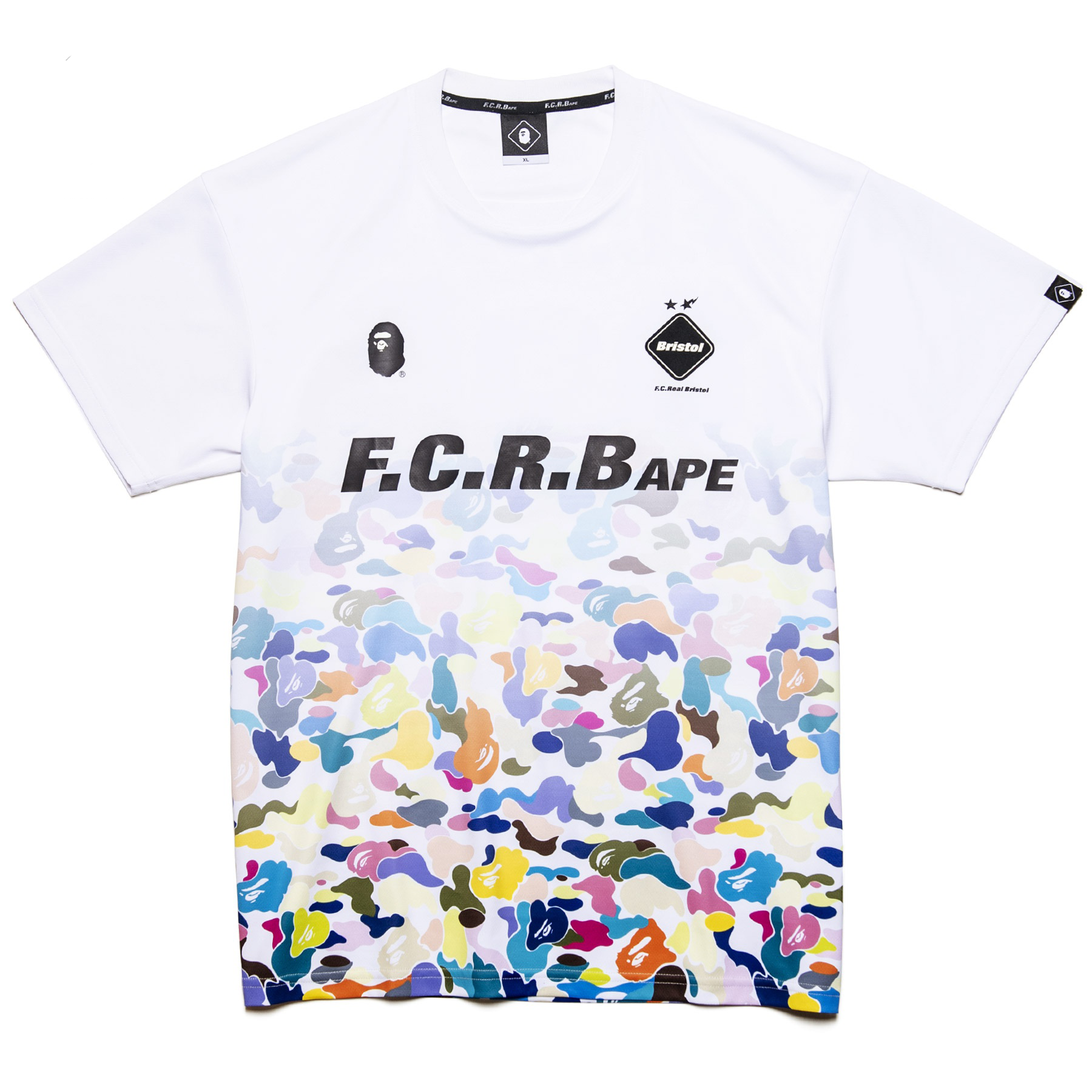 得価限定SALEBAPE x F.C.R.B. GAME SHIRT Tシャツ/カットソー(半袖/袖なし)