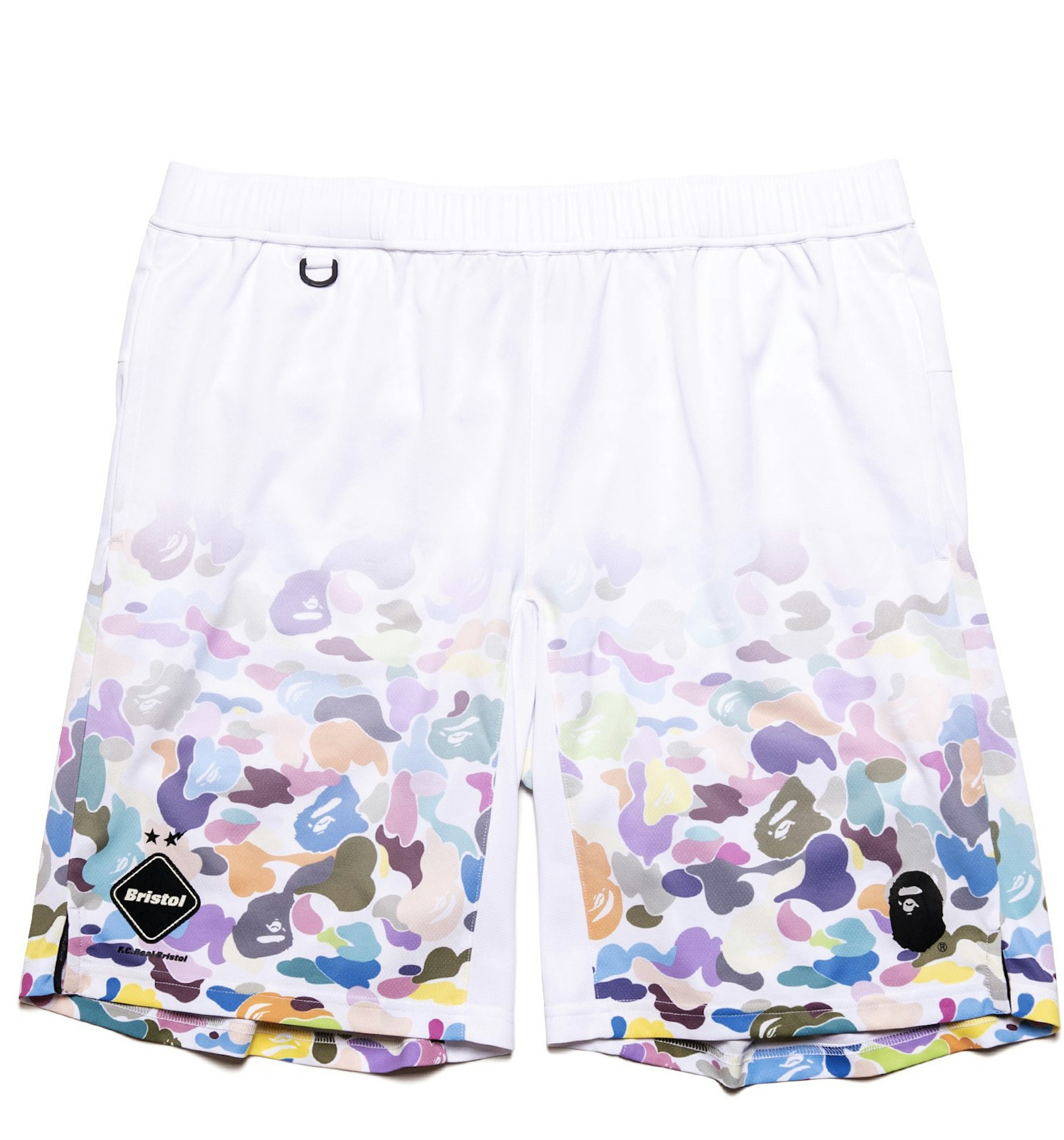 BAPE x F.C.R.B. Game Shorts White