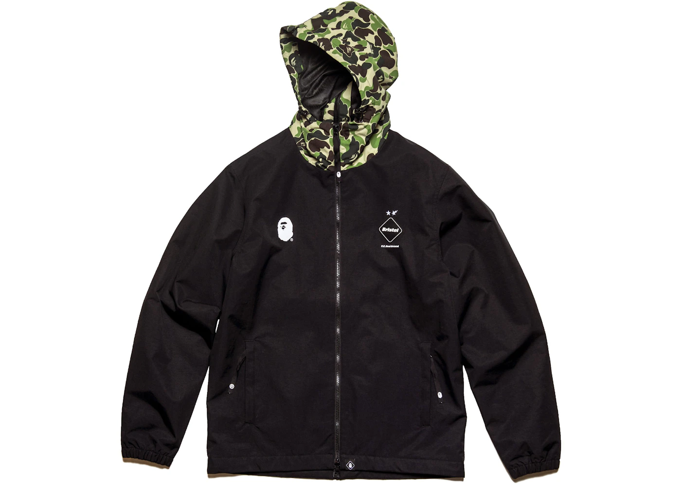 BAPE x F.C.R.B. Seperate Practice Jacket Black Men's - SS19 - US BAPE x F.C.R.B. Seperate Practice Jacket Black Men's - SS19 - US