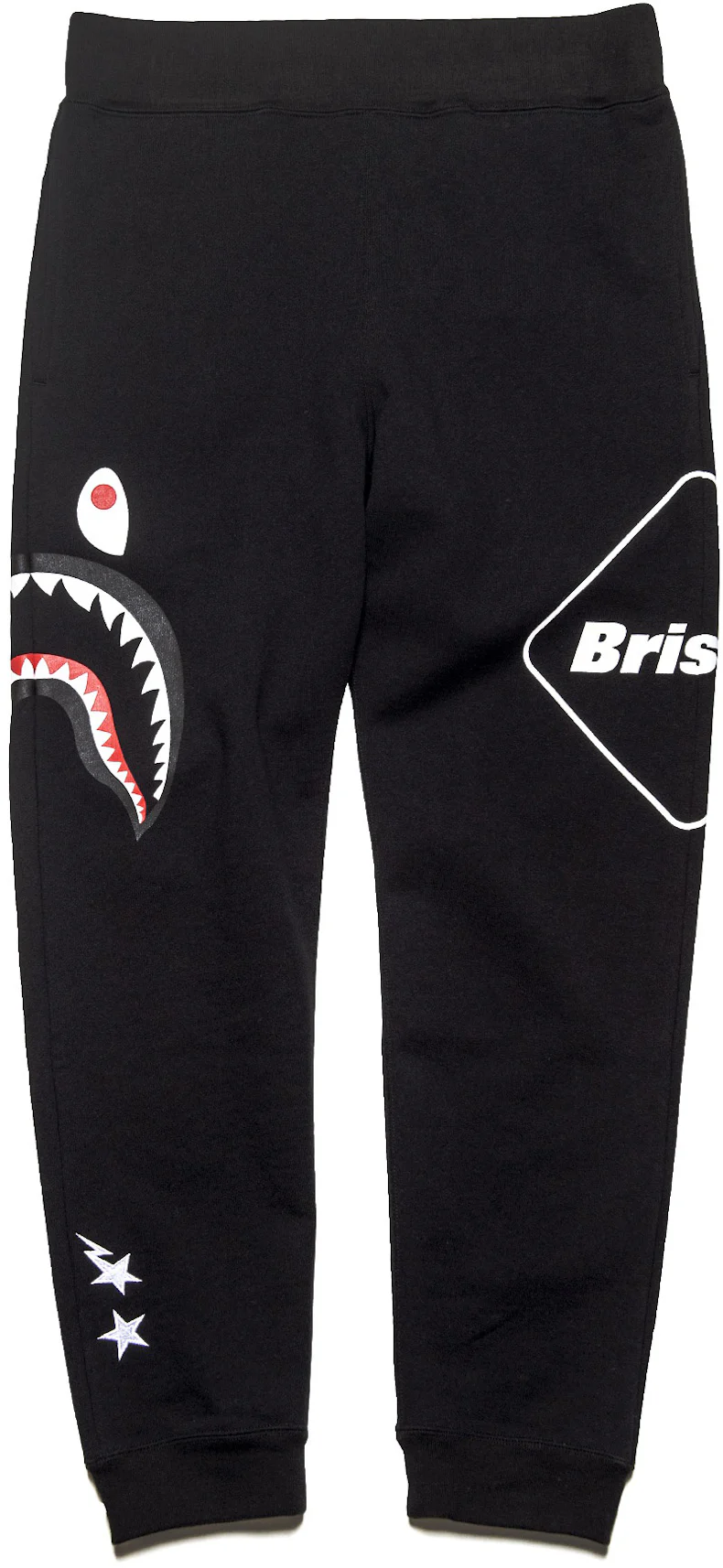 BAPE x F.C.R.B. Shark Sweatpants Black