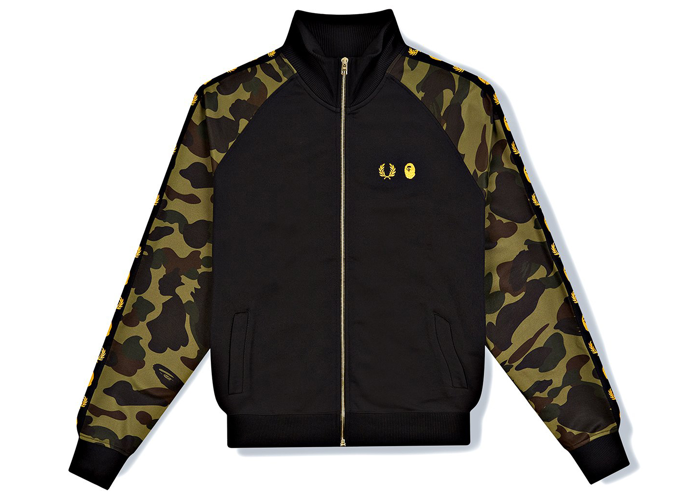 BAPE x Fred Perry Track Jacket Green Men's - SS21 - GB