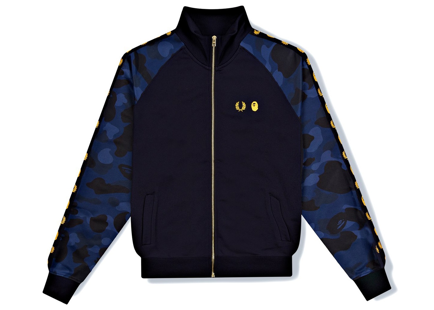 BAPE x Fred Perry Track Jacket Navy 男士- SS21 - TW