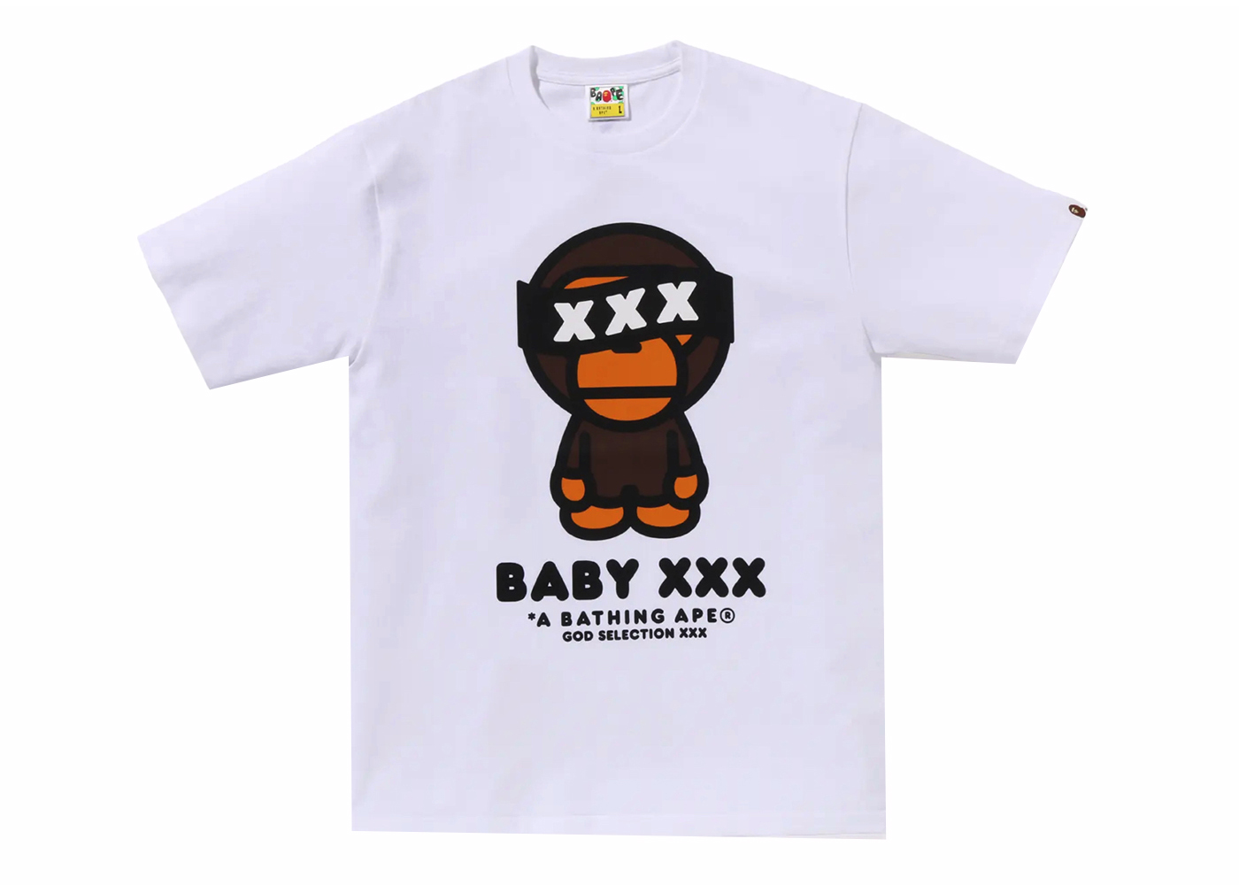 BAPE x God Selection XXX Baby Milo Tee White