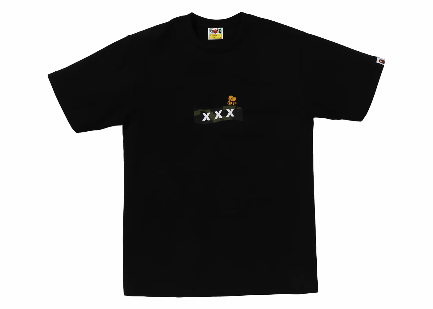 安い店GOD SELECTION XXX T-SH BLACK ゴッドセレクション Tシャツ/カットソー(半袖/袖なし)