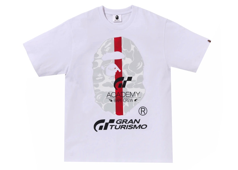 BAPE x Gran Turismo Ape Head #1 Tee White Men's - FW23 - US