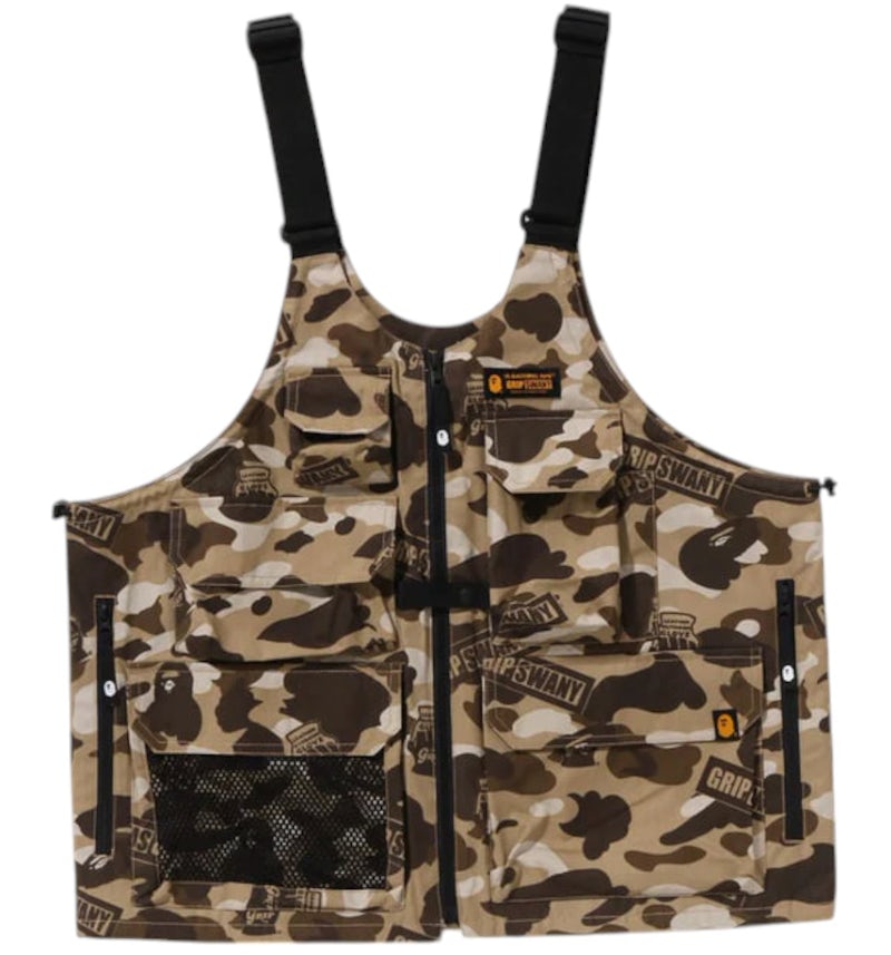 BAPE x Grip Swany GR Camo Fireproof Gear Bag Vest Beige Men's