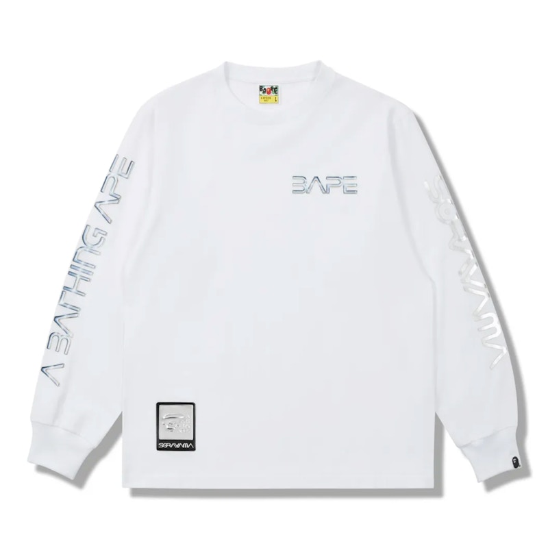 BAPE x Hajime Sorayama Logo L/S Tee White