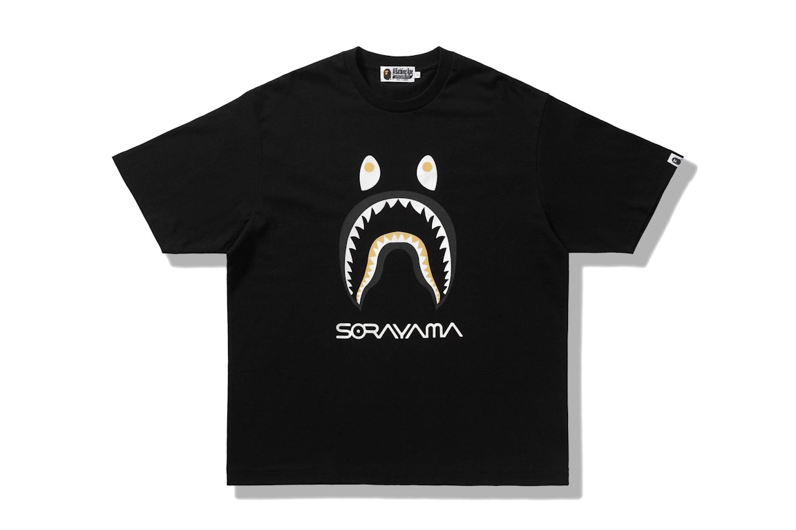 Pre-owned Bape X Hajime Sorayama Shark Tee Black