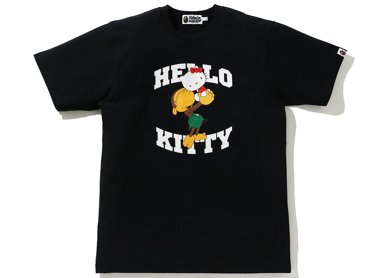 BAPE x Hello Kitty Baby Milo 2 Tee Black Men's - SS21 - US