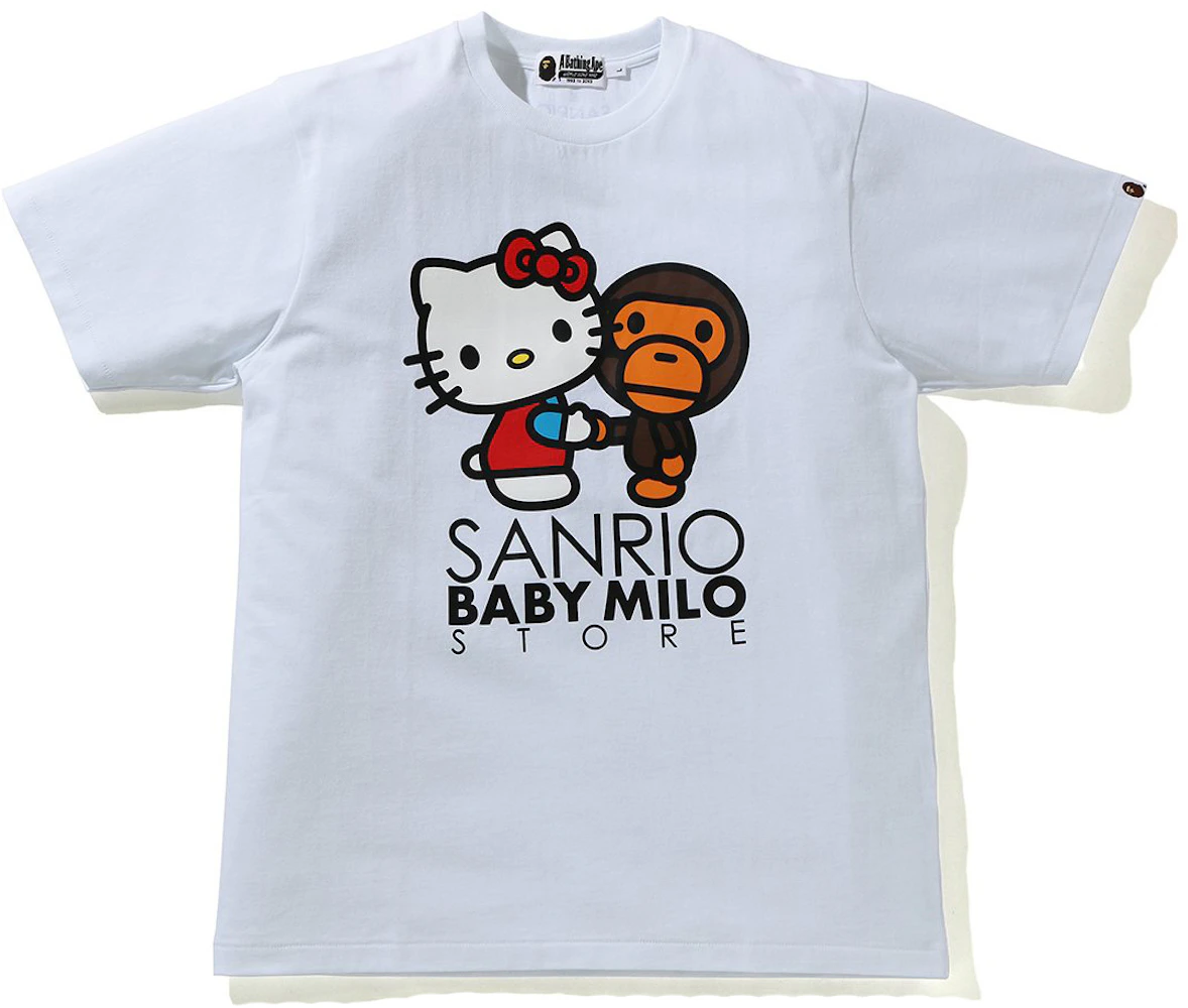 BAPE x Hello Kitty Baby Milo 3 Tee White Men's - SS21 - US