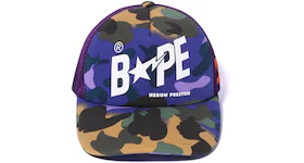 BAPE x Heron Preston Mix 1st Camo Mesh Cap Purple