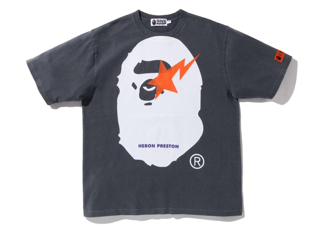 Pre-owned Bape X Heron Preston Relaxed Fit Tee Black