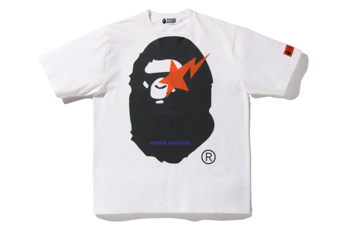 Pre-owned Bape X Heron Preston Relaxed Fit Tee White