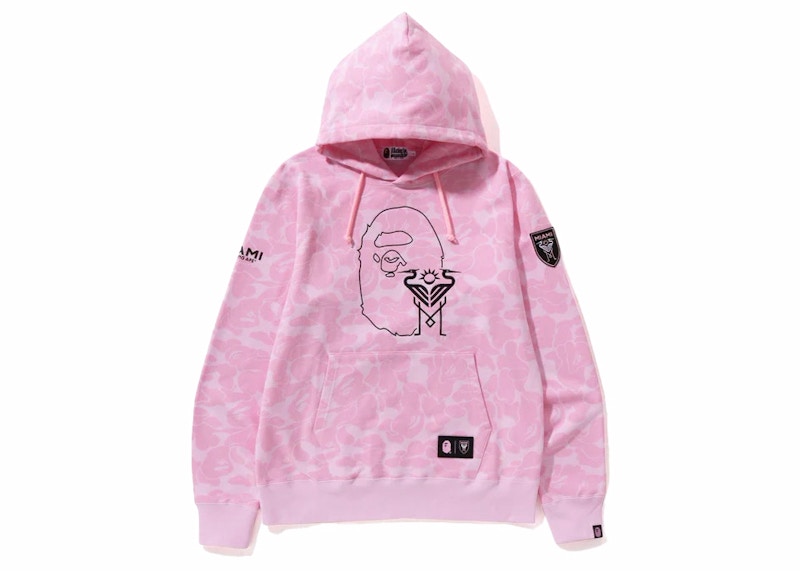 Bape best sale pink sweatshirt