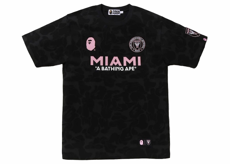 BAPE x Inter Miami CF Camo Tee Black 男装- FW23 - CN