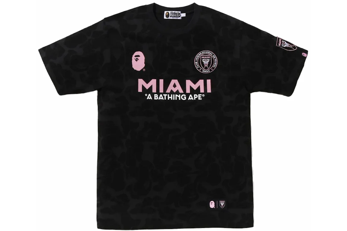 BAPE x Inter Miami CF Camo Tee Black - FW23 Hombre - MX