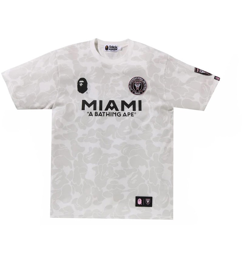 BAPE x Inter Miami CF Camo Tee White Men's FW23 US - Main Image