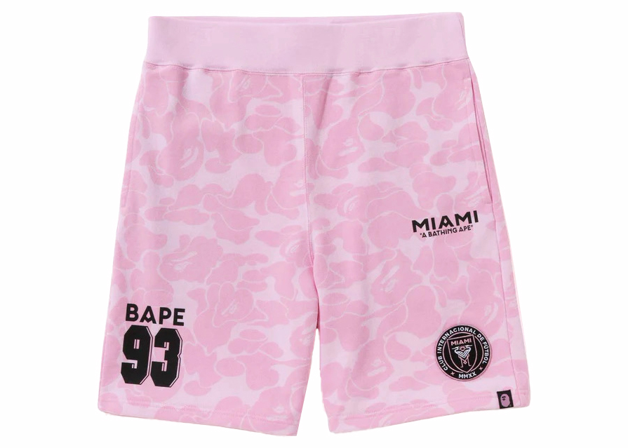 BAPE x Inter Miami CF Sweatshort Pink Men's - FW23 - US