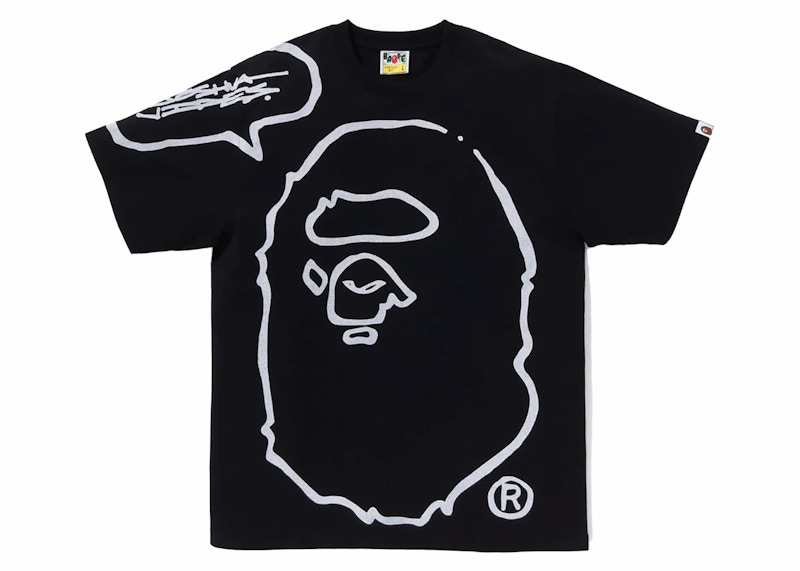 BAPE x Joshua Vides Ape Head Tee Black Men's - SS24 - US