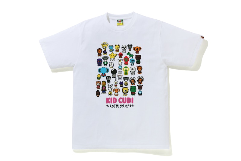 BAPE x Kid Cudi Baby Milo Friends Tee White Men s SS21 US