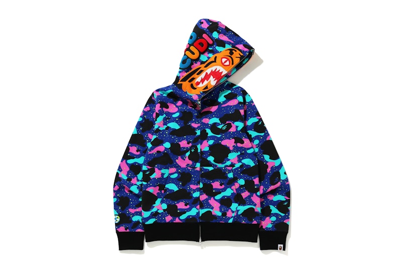 BAPE x Kid Cudi Shark Full Zip Hoodie Multi Men's - SS21 - US