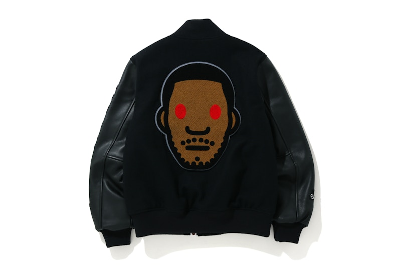 BAPE x Kid Cudi Varsity Jacket Black Men's - SS21 - US