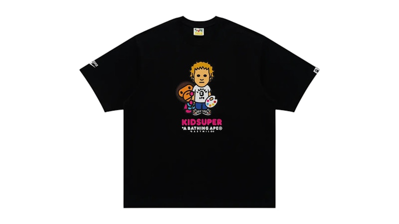 Pre-owned Bape Men's  X Kidsuper Milo Tee Shirt In Black
