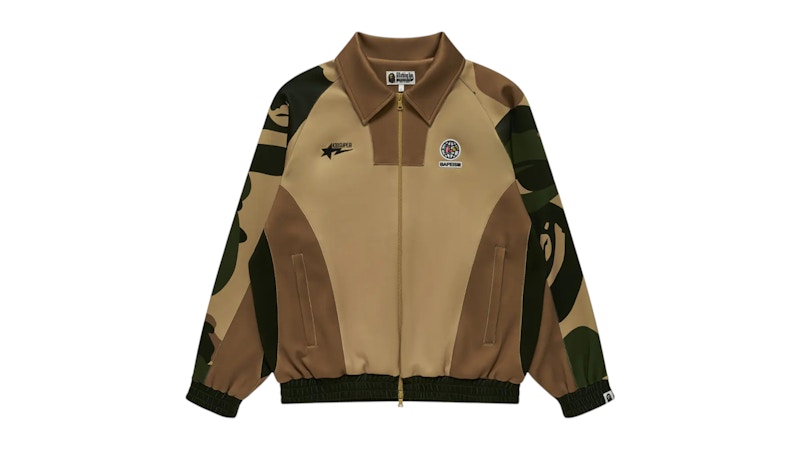 BAPE x KidSuper Patchwork Track Jacket Green Men's - SS25 - US BAPE x KidSuper Patchwork Track Jacket Green Men's - SS25 - US