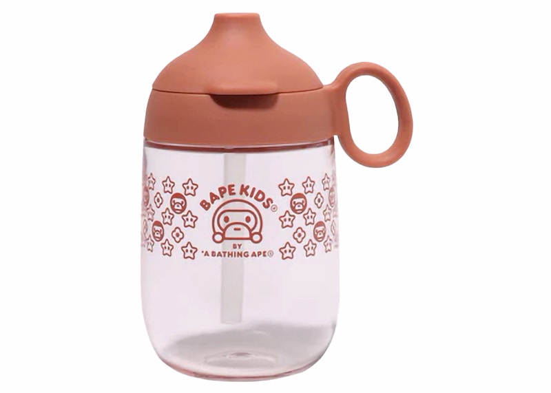 Pre-owned Bape Men's X Kinto Baby Milo Straw Mug In Orange