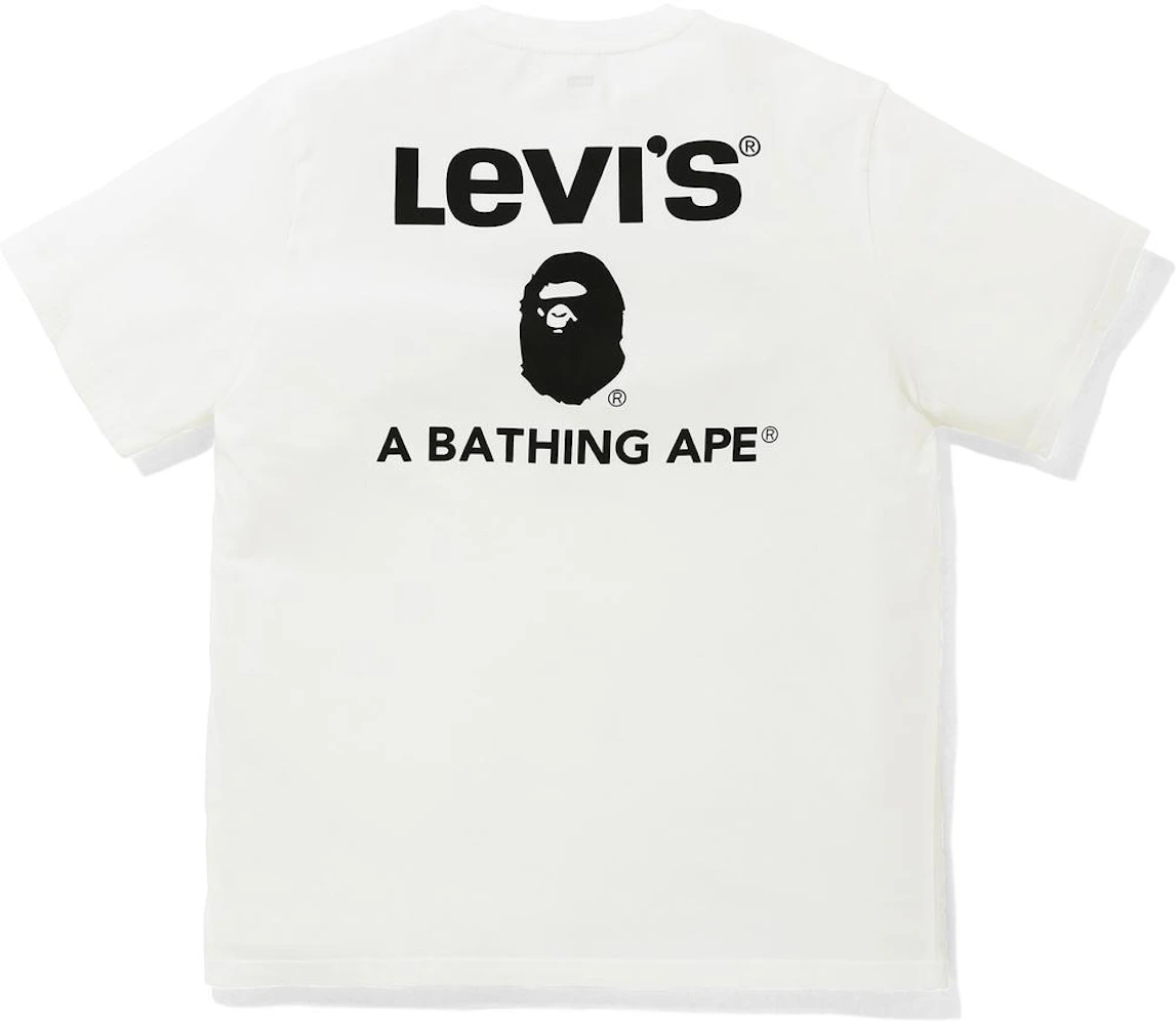 BAPE x Levi's A Bathing Ape Tee White Men's - SS21 - US