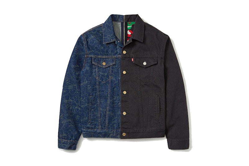 BAPE x Levi's Jean Jacket Blue/Black - FW19 Men's - US