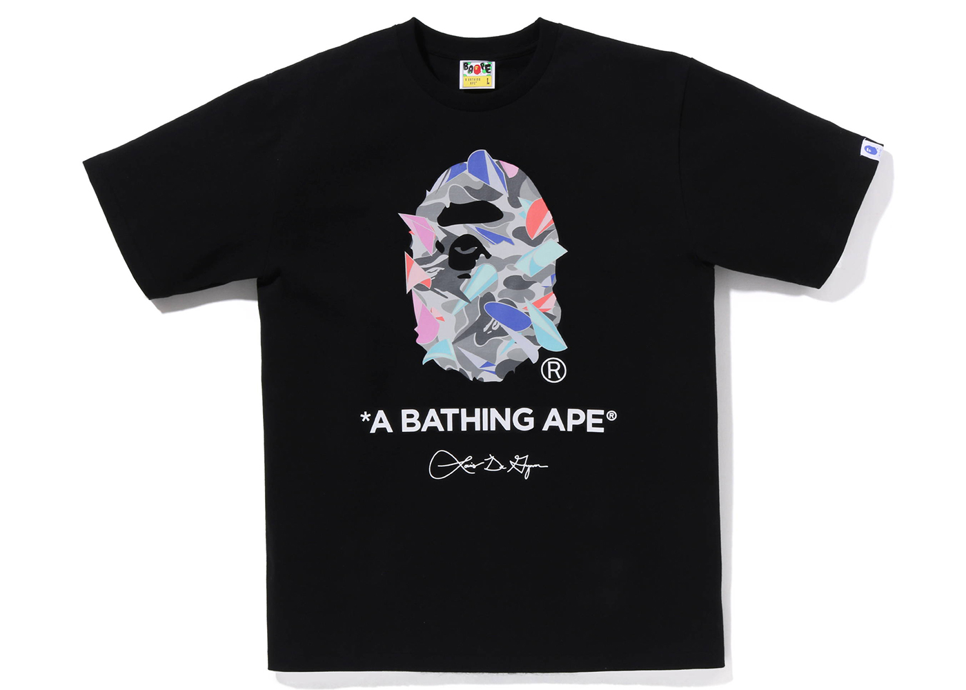 BAPE x Louis De Guzman Ape Head Tee Black Men's - FW22 - US