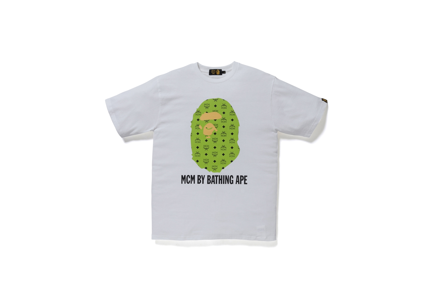 Tシャツ/カットソー(半袖/袖なし)MCM × BAPE® BY BATHING TEE グリーン【Sサイズ】
