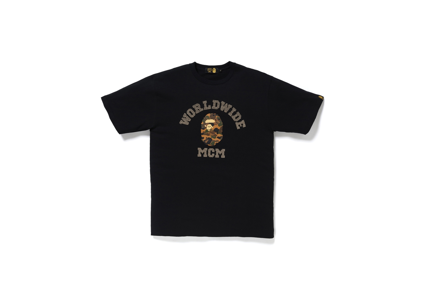 MCM X BAPE® RHINESTONE COLLEGE TEE - Tシャツ/カットソー(半袖/袖なし)